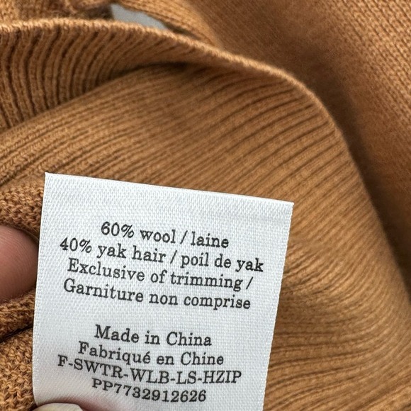 Everlane The Luxe Merino Yak Hair Blend Half-Zip Sweater Pullover Sweater S NWT - Picture 9 of 12